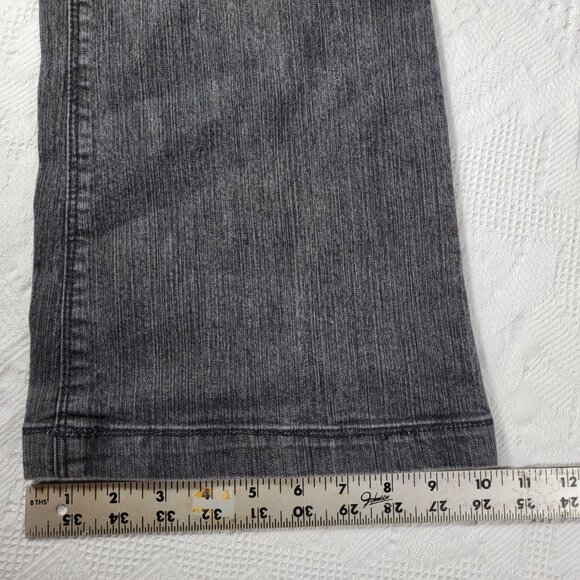 Neva jeans black washed‎ stretch wide leg loose fit size on tag 13 Style #YBS617 - Picture 14 of 15